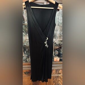 Roberto Cavalli runway collection. Sophisticated Black body magic dress. Italy